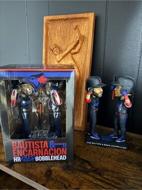Toronto Blue Jays Bautista & Encarnacion HR Flex Bobblehead - Black/Blue